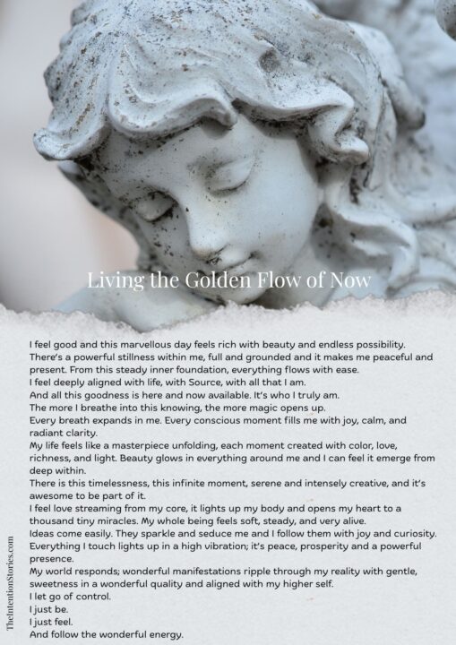 Living the golden flow of now