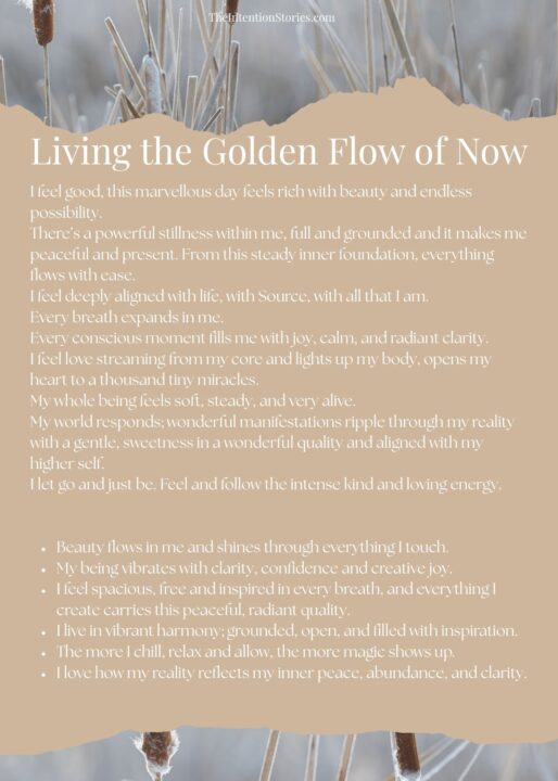 Living the golden flow of now short