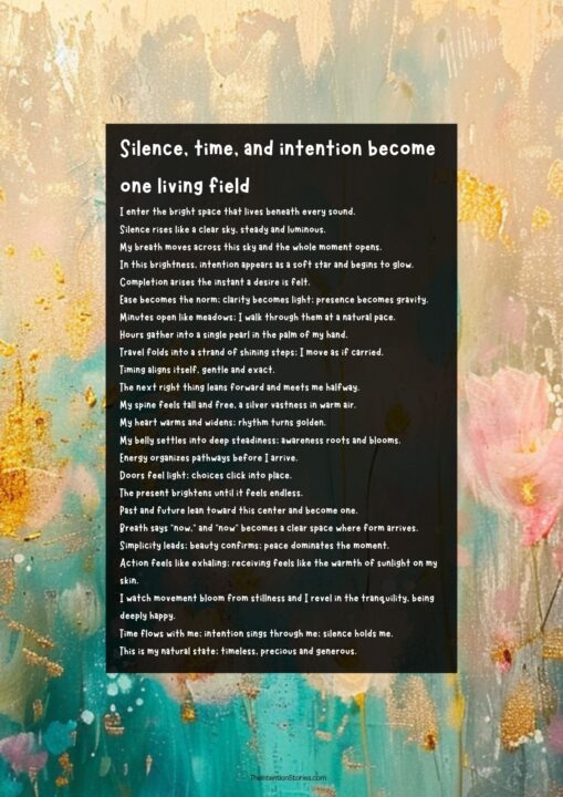 Silence, time and intention 66