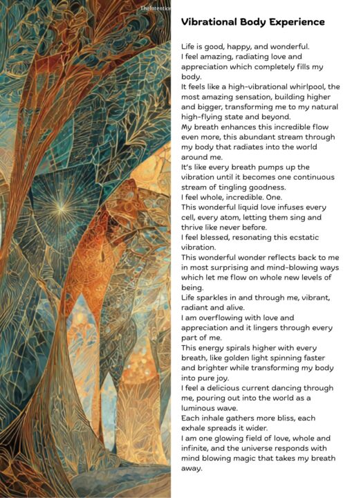 Vibrational body experience